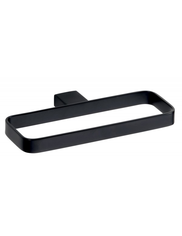 Anneau de serviette rectangulaire NERO en laiton noir 22 x11 x2 cm Anneau de serviette rectangulaire NERO en laiton noir 22 x11 x2 cm