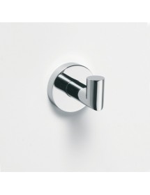 Patère à crochet simple OMEGA  en chrome 5,5x5,5x7cm