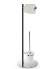 Serviteur de toilettes sur pied OMEGA 25x73x25 cm bol en verre