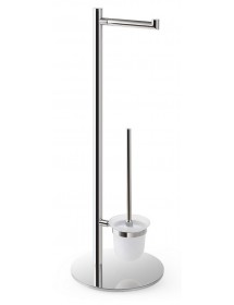 Serviteur de toilettes sur pied OMEGA 25x73x25 cm bol en verre