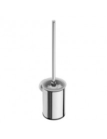 Goupillon de toilette mural brosse OMEGA en chrome 9,5x38,5x12 cm