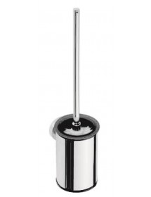 Goupillon de toilette mural brosse OMEGA en chrome 9,5x38,5x12 cm