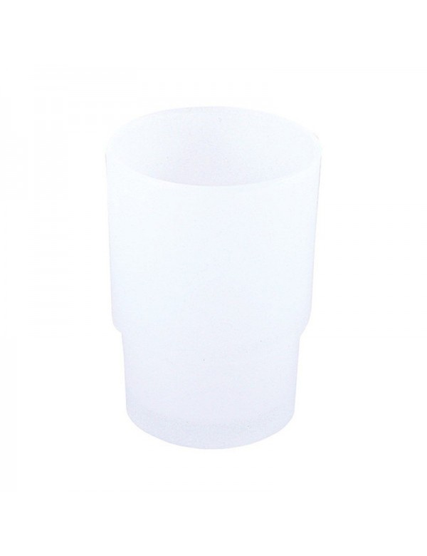 Porte brosses à dents double YUKON en laiton blanc chromé et en verre