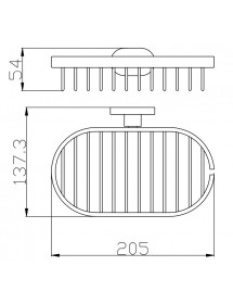 Porte-savon grille YUKON en laiton Porte-savon grille YUKON en laiton