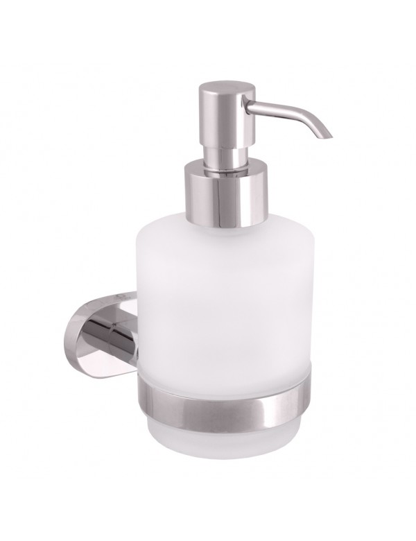 Distributeur de savon mural YUKON en verre et laiton Distributeur de savon mural YUKON en verre et laiton