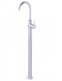 Mitigeur lavabo sur pied SEINA en laiton chromé H. 115 cm