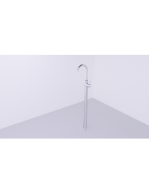 Mitigeur lavabo sur pied SEINA en laiton chromé H. 115 cm