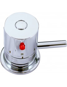 Mitigeur baignoire thermostatique avec cascade 3 trous en laiton chromé