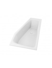 Grande baignoire d'angle RIHO RETHINK SPACE L Plug&Play 180x110 cm