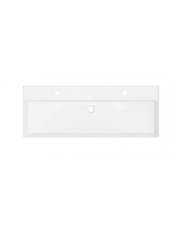 Lavabo SPRING RISE RIHO 120x46x12 cm 2 trous en céramique