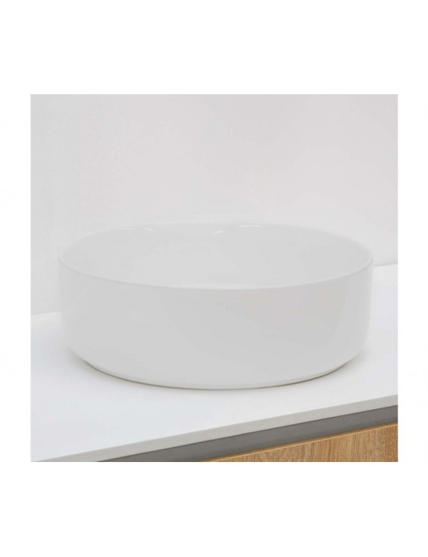 Vasque à poser blanc mat AVELLA OVAL RIHO 58x36 cm solid surface