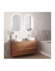 Vasque à poser blanc mat AVELLA OVAL RIHO 58x36 cm solid surface