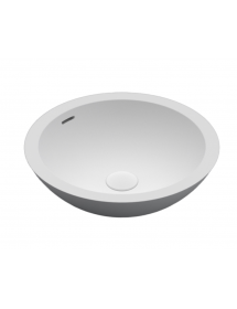 Vasque à poser blanc mat AVELLA ROND RIHO 42x42 cm solid surface
