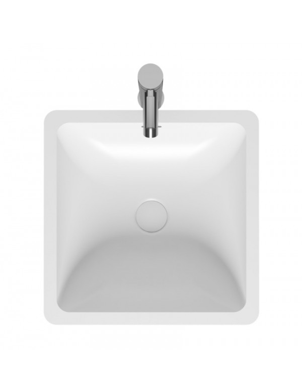 Vasque à poser blanc mat AVELLA SQUARE RIHO 42x42 cm solid surface Vasque à poser blanc mat AVELLA SQUARE RIHO 42x42 cm solid surface