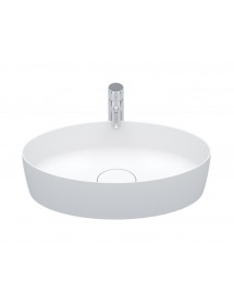 Vasque à poser blanc mat THIN OVAL RIHO 58x35 cm solid surface