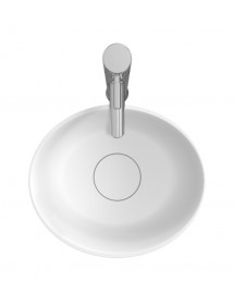 Vasque à poser blanc mat OVAL RIHO 38x33 cm solid surface