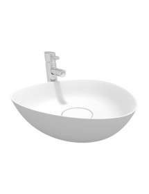 Vasque à poser blanc mat OVIEDO RIHO 41x41 cm solid surface