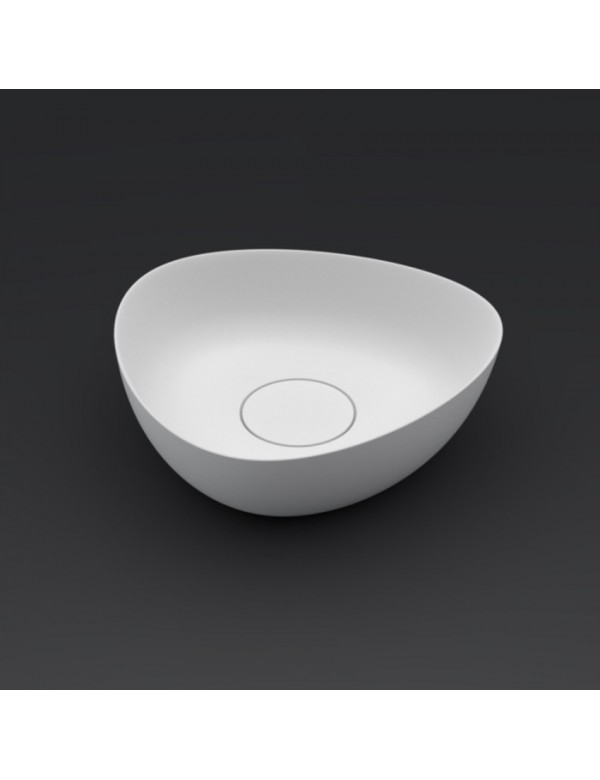 Vasque à poser blanc mat OVIEDO RIHO 41x41 cm solid surface