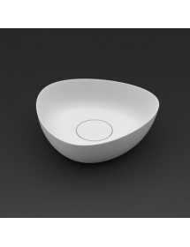 Vasque à poser blanc mat OVIEDO RIHO 41x41 cm solid surface