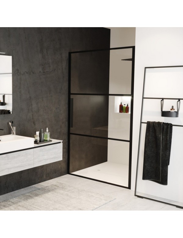 Porte de douche battante GRID 101 RIHO 100x200 cm