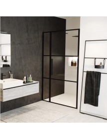 Porte de douche battante GRID 104 RIHO 110x200 cm
