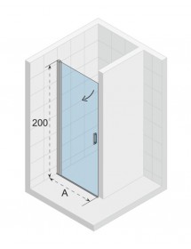 Porte de douche battante NOVIK 101 RIHO 90x200 cm