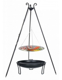 WOK spécial brasero sur trépied + brasero