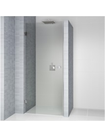 Porte de douche battante à charnières chromées SCANDIC NXT 101