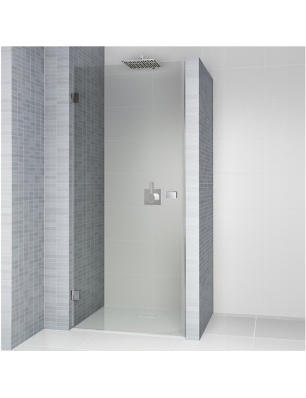 Porte de douche battante à charnières chromées SCANDIC NXT 101 100x200 cm
