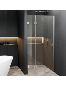 Porte de douche battante à charnières chromées SCANDIC NXT 104