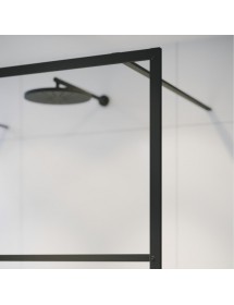 Paroi de douche italienne avec rabattant fixe GRID 402 RIHO 100x200 cm