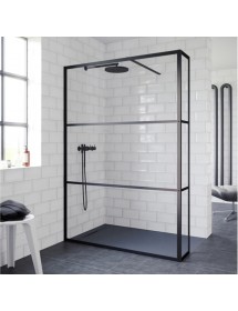 Paroi de douche italienne avec rabattant fixe GRID 402 RIHO