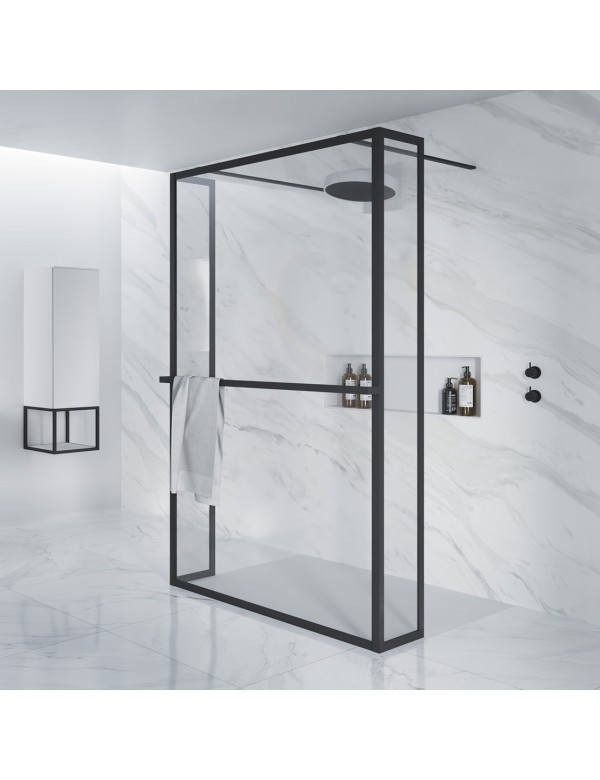 Paroi de douche italienne walk-in LUCID 404 RIHO 100x30x200 cm