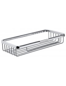 Porte-savon grille rectangulaire mural CYTRO laiton chromé