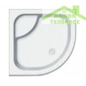 Receveur de douche acrylique quadrant avec assise RIHO 342 90x90x35cm