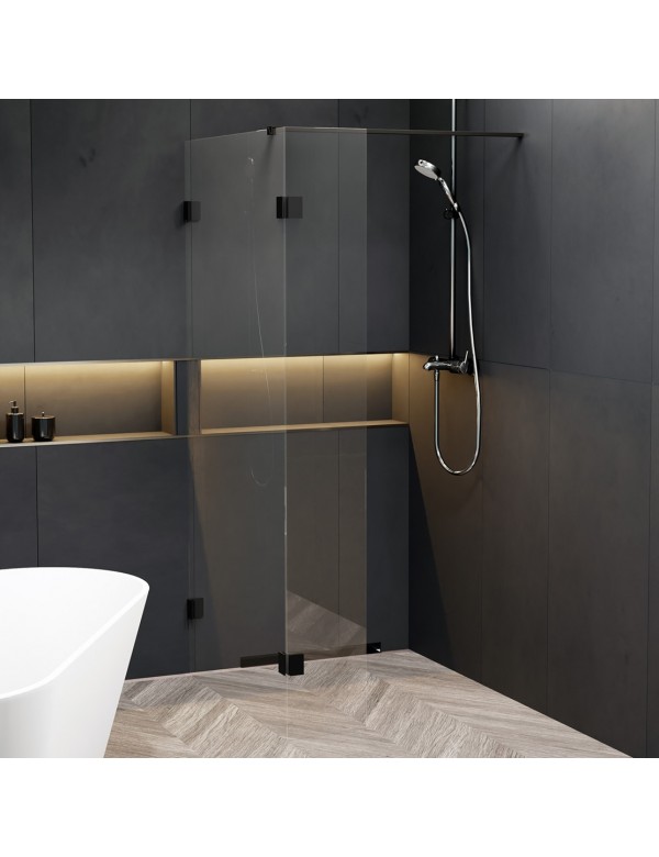Paroi de douche walk-in avec rabattant SCANDIC NXT 402 Paroi de douche walk-in avec rabattant SCANDIC NXT 402