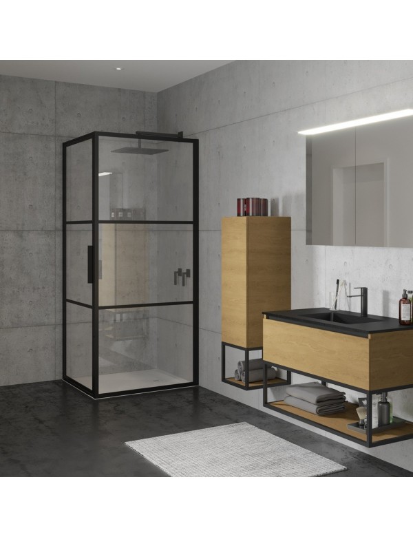Cabine de douche d'angle GRID 201 RIHO 80x90 x200cm