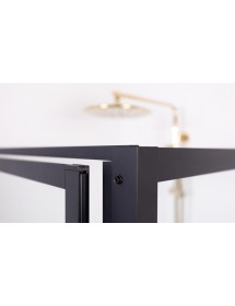 Cabine de douche d'angle LUCID 201 RIHO 90x90 x200cm avec porte battante