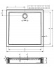 Receveur de douche carré RIHO DAVOS 261 100x100x4,5cm, avec pieds et tablier