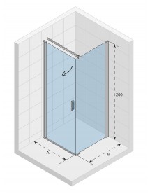 Cabine de douche d'angle NOVIK 201 RIHO