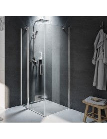 Cabine de douche d'angle NOVIK 203 RIHO 90x90 x200cm avec porte battante
