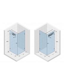 Cabine de douche d'angle SCANDIC NXT 201 RIHO