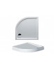 Receveur de douche acrylique quadrant RIHO DAVOS 279 80x80x4,5 cm avec pieds et tablier