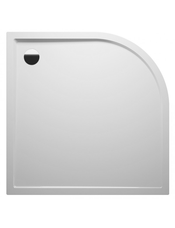 Receveur de douche acrylique quadrant RIHO DAVOS 279 80x80x4,5 cm avec pieds et tablier