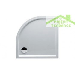 Receveur de douche acrylique quadrant  RIHO DAVOS 281 90x90x4,5 cm avec pieds et tablier