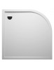 Receveur de douche acrylique quadrant  RIHO DAVOS 285 100x100x4,5 cm avec pieds et tablier
