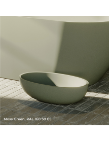 Vasque à poser vert ESCALA RIHO 55x32 cm solid surface