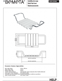 Siège de baignoire amovible et réglable