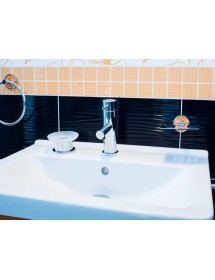 Porte-savon rond en verre pose libre OMEGA 11x6x11 cm Porte-savon rond en verre pose libre OMEGA 11x6x11 cm