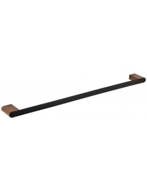 Porte-serviette GALLA en laiton noir et doré 60 x6 x2 cm